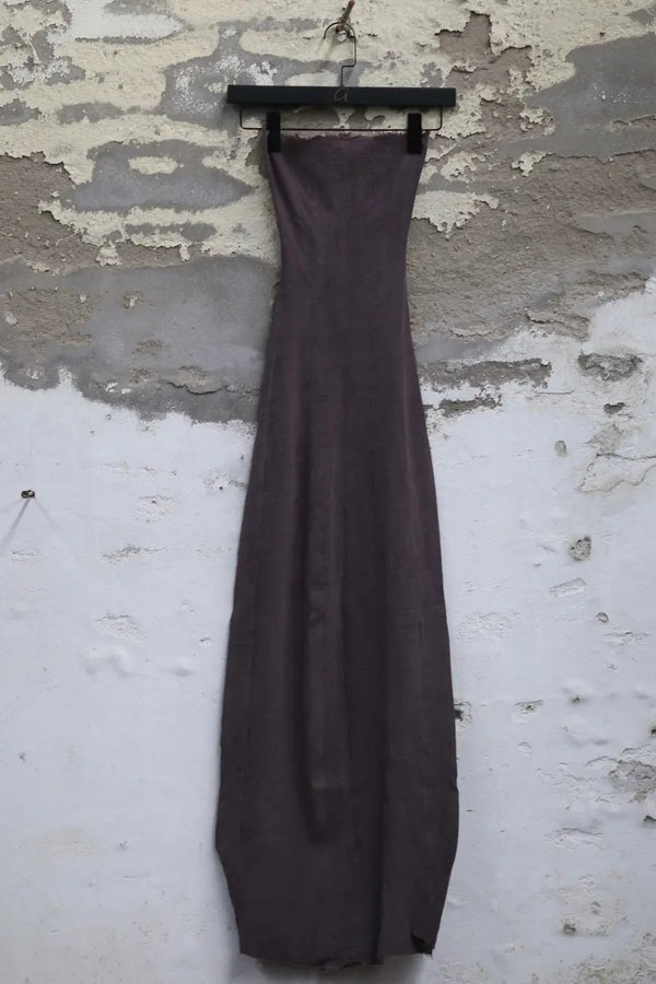 Marc Le Bihan 21915 Silk Shrinkage Stretch One-Piece Dress Collection French High-Level Handmade MLB-21942-MOKA PMLB4